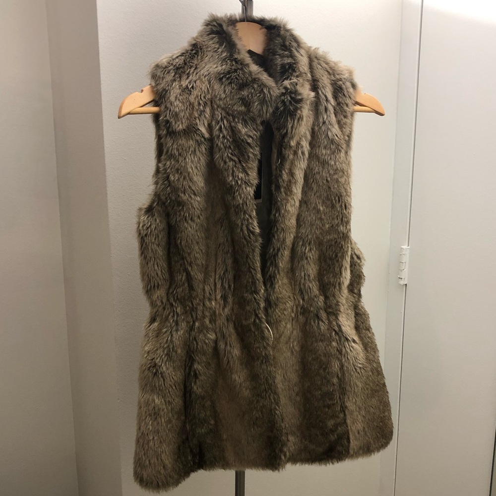 Banana Republic Faux Fur Vest